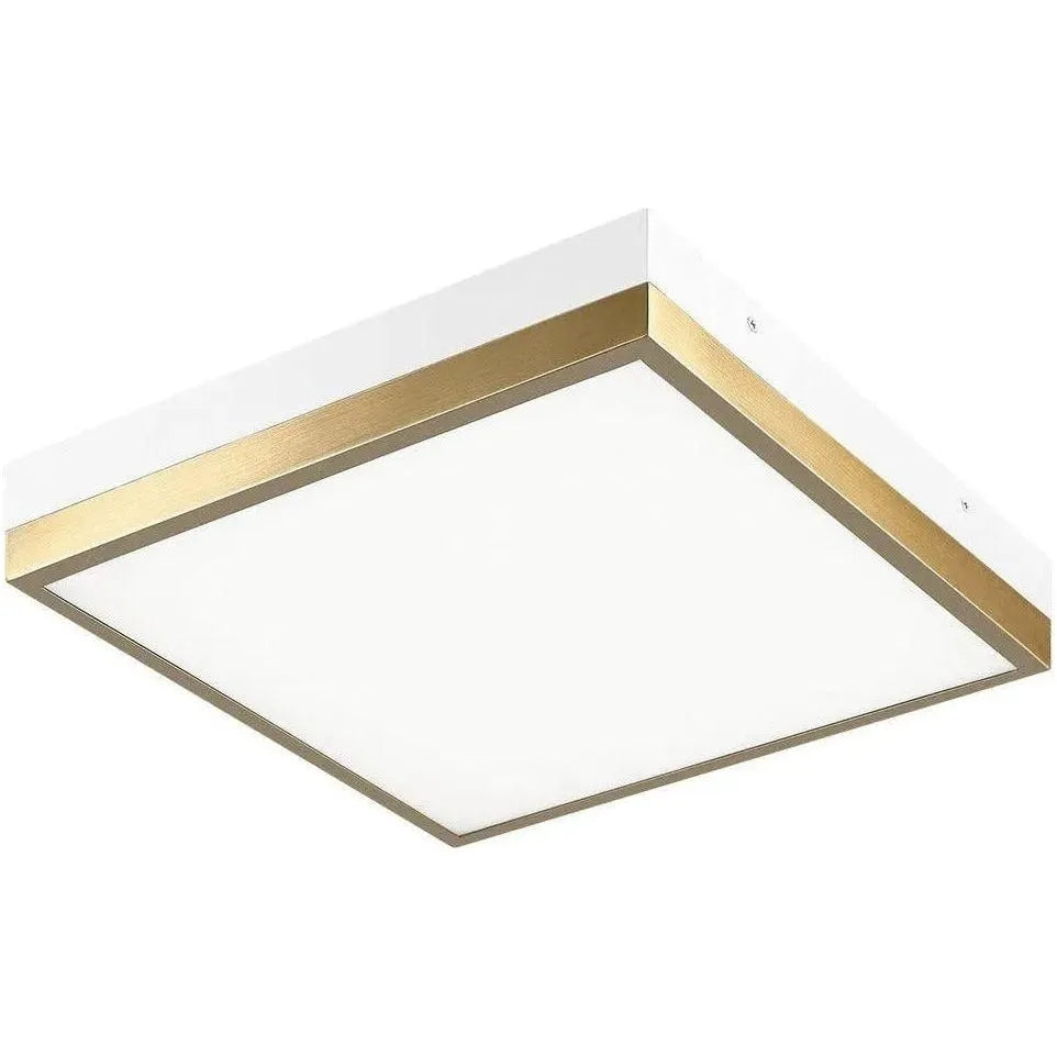 Matteo Lighting - Tux Flush Mount - M11411WHAG | Montreal Lighting & Hardware