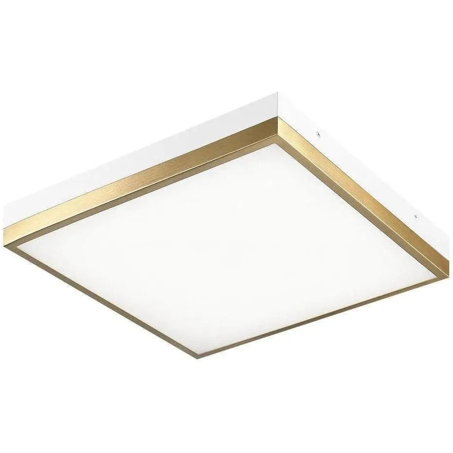 Matteo Lighting - Tux Flush Mount - M11414WHAG | Montreal Lighting & Hardware