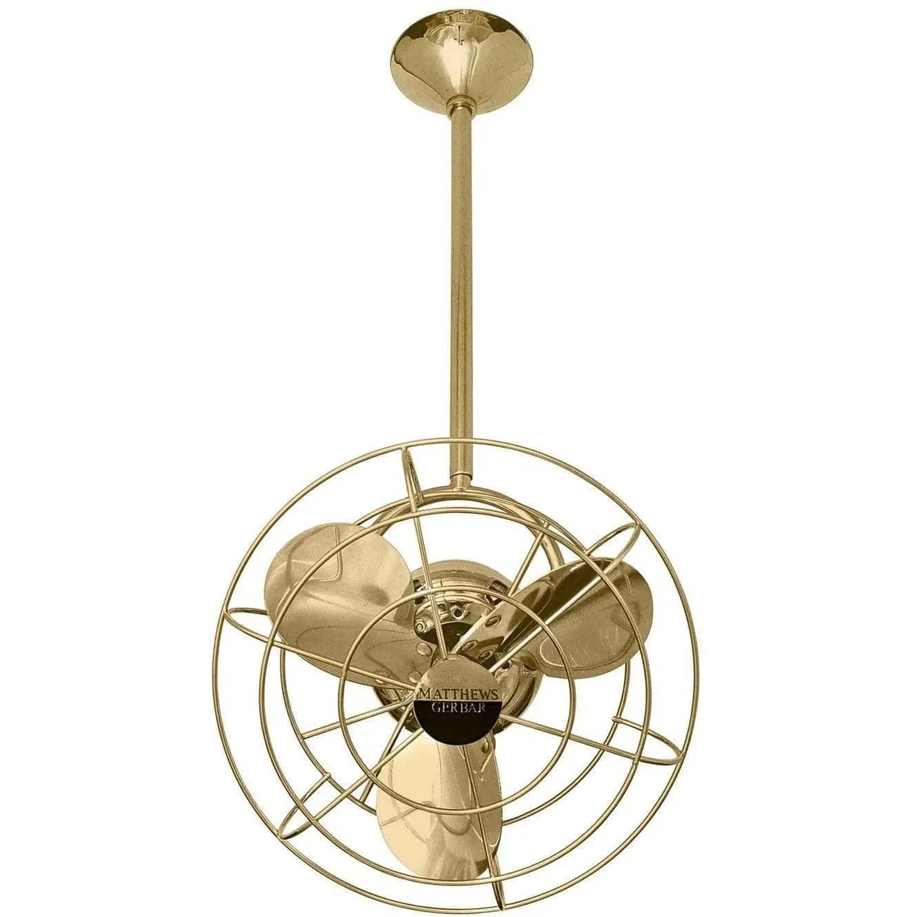 Matthews Fan Company - Bianca Direcional Ceiling Fan - BD-PB-MTL | Montreal Lighting & Hardware