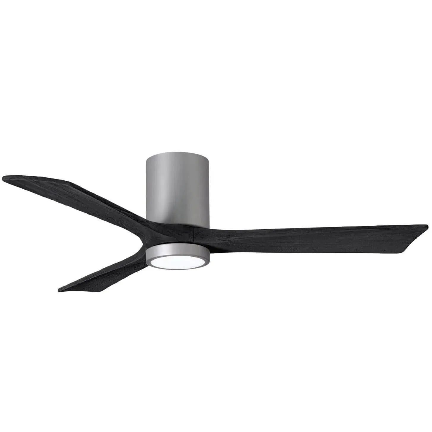 Matthews Fan Company - Irene 3 Hugger Ceiling Fan with Light Kit - IR3HLK-BN-BK-52 | Montreal Lighting & Hardware