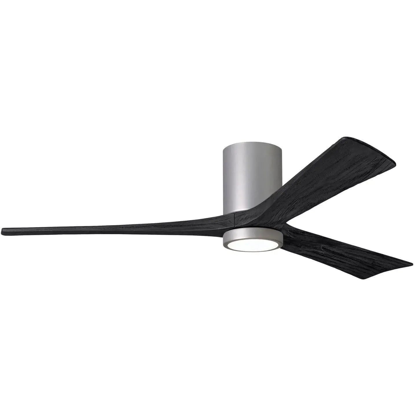 Matthews Fan Company - Irene 3 Hugger Ceiling Fan with Light Kit - IR3HLK-BN-BK-60 | Montreal Lighting & Hardware