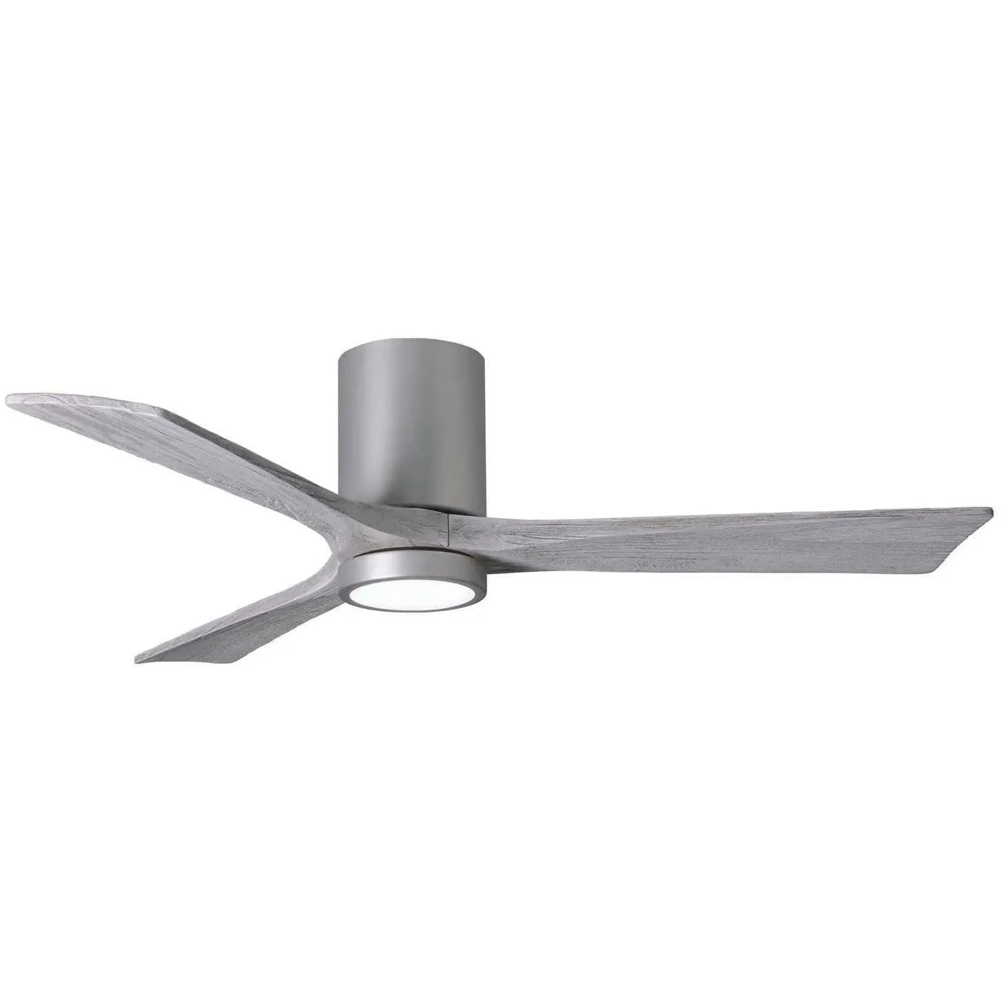 Matthews Fan Company - Irene 3 Hugger Ceiling Fan with Light Kit - IR3HLK-BN-BW-52 | Montreal Lighting & Hardware