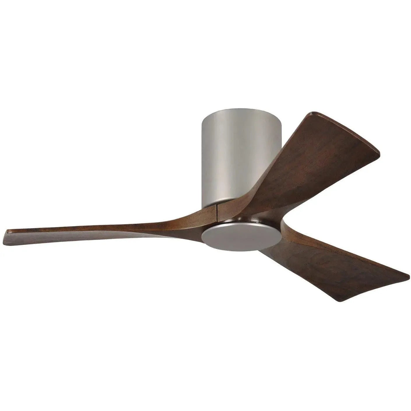 Matthews Fan Company - Irene 3 Hugger Ceiling Fan with Light Kit - IR3HLK-BN-WA-42 | Montreal Lighting & Hardware