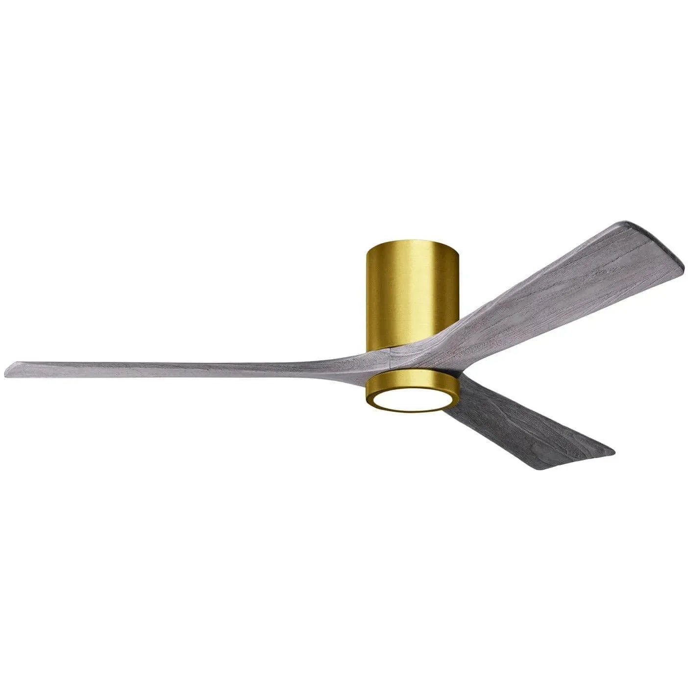 Matthews Fan Company - Irene 3 Hugger Ceiling Fan with Light Kit - IR3HLK-BRBR-BW-60 | Montreal Lighting & Hardware