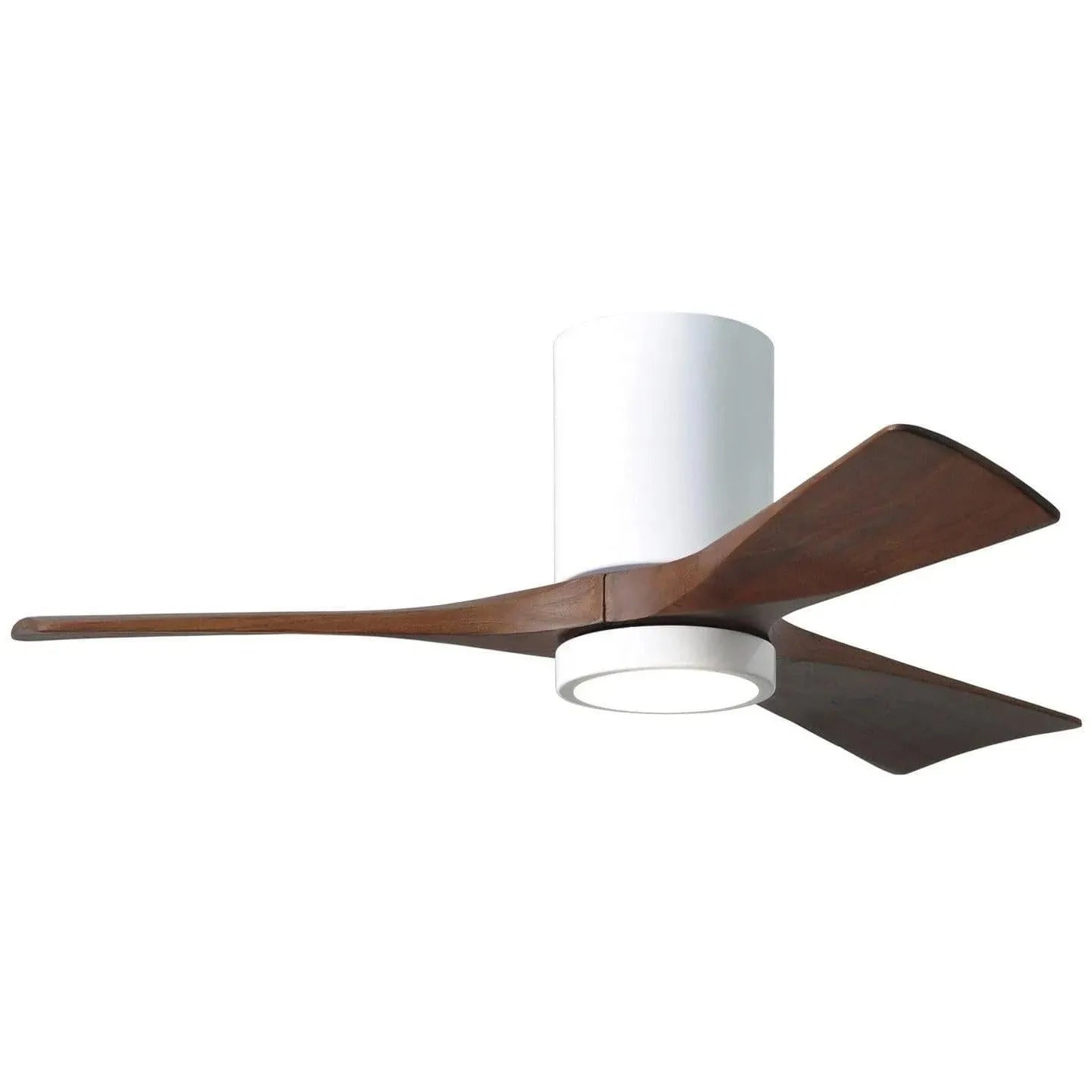 Matthews Fan Company - Irene 3 Hugger Ceiling Fan with Light Kit - IR3HLK-WH-WA-42 | Montreal Lighting & Hardware