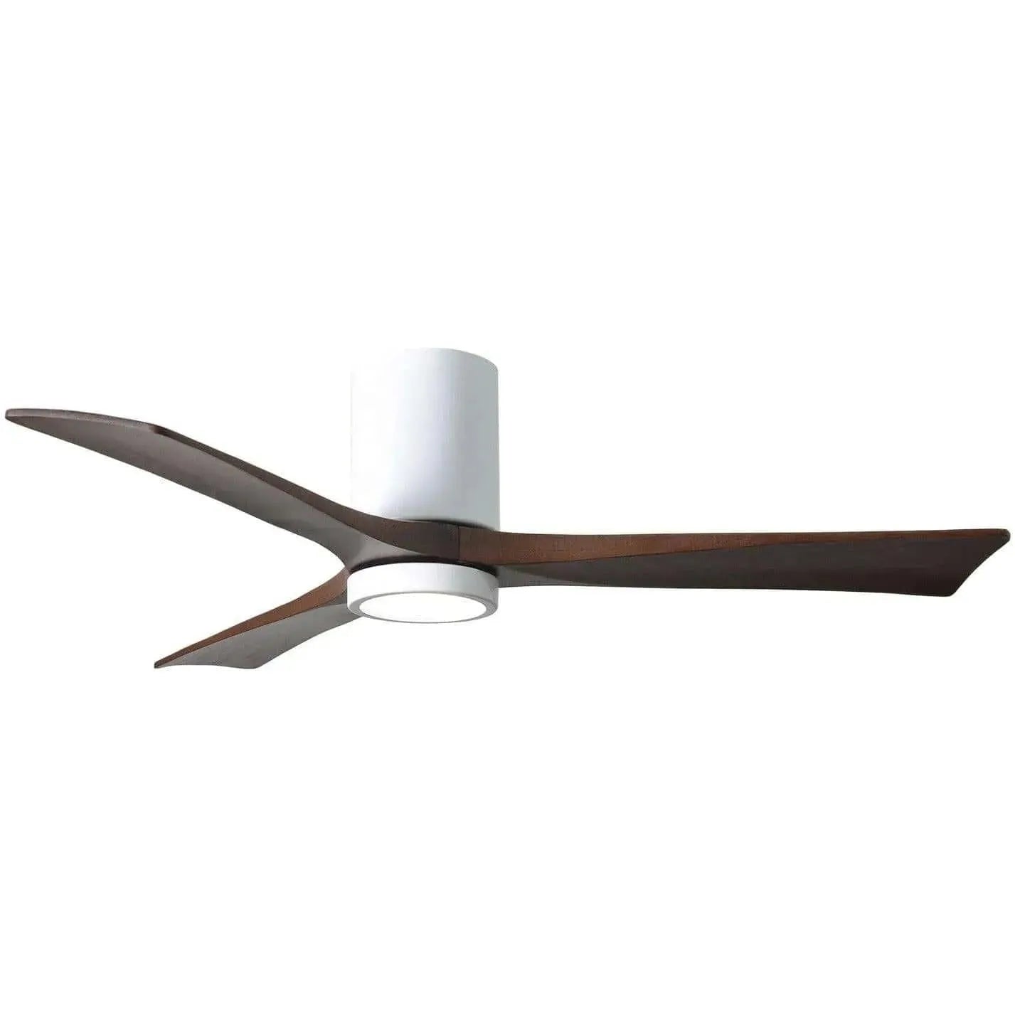 Matthews Fan Company - Irene 3 Hugger Ceiling Fan with Light Kit - IR3HLK-WH-WA-52 | Montreal Lighting & Hardware