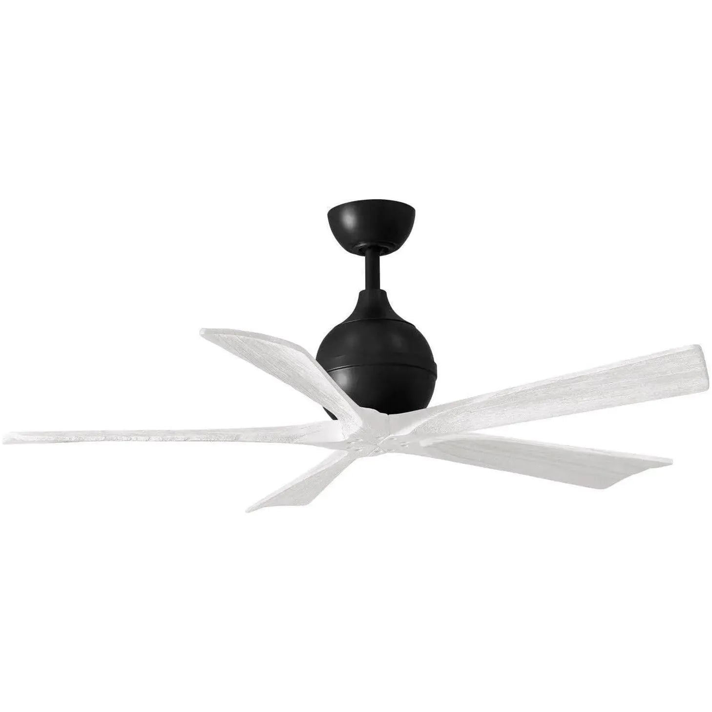 Matthews Fan Company - Irene 5 Ceiling Fan - IR5-BK-MWH-52 | Montreal Lighting & Hardware