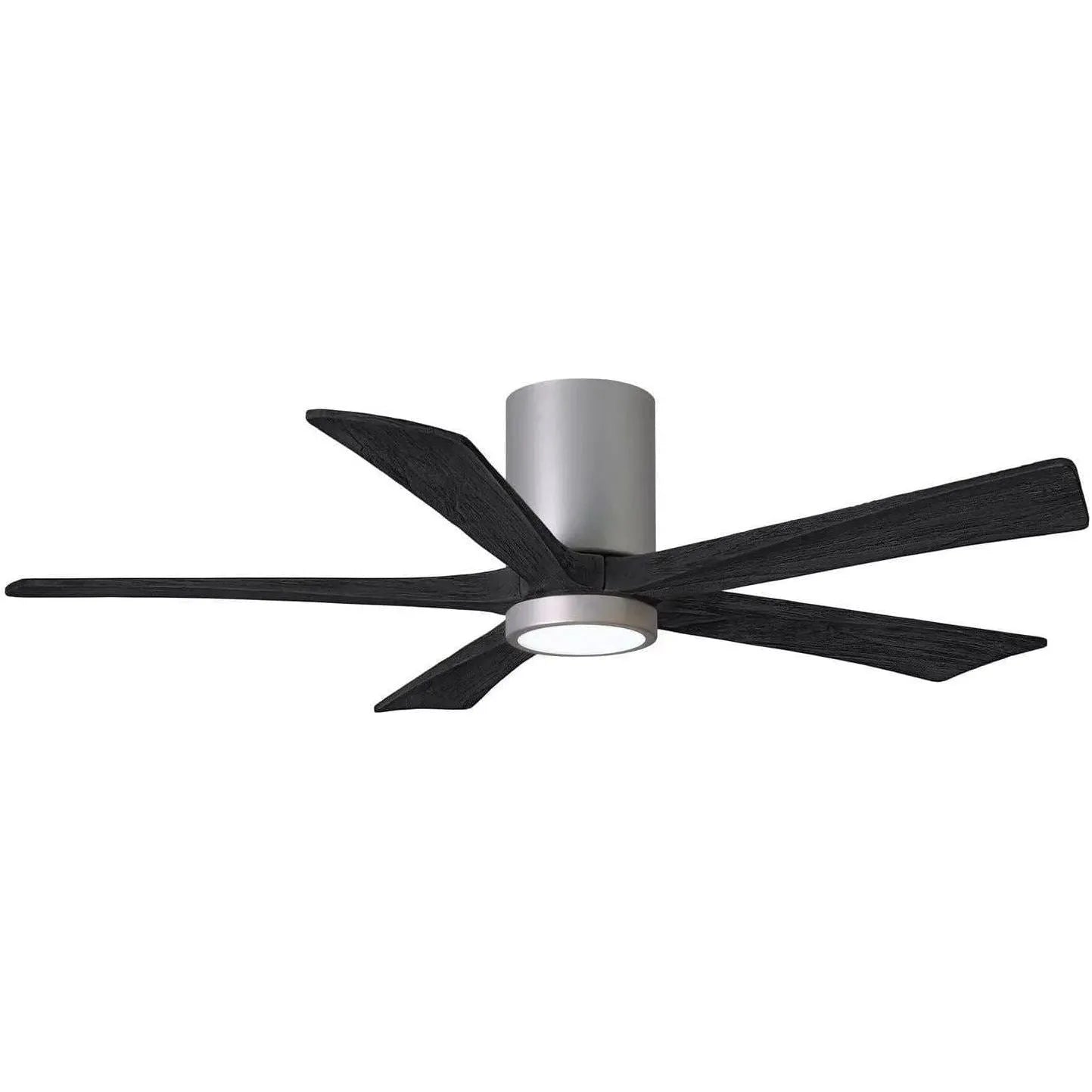 Matthews Fan Company - Irene 5 Hugger Ceiling Fan with Light Kit - IR5HLK-BN-BK-52 | Montreal Lighting & Hardware