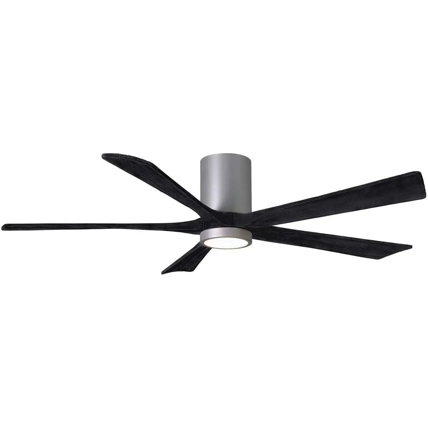 Matthews Fan Company - Irene 5 Hugger Ceiling Fan with Light Kit - IR5HLK-BN-BK-60 | Montreal Lighting & Hardware