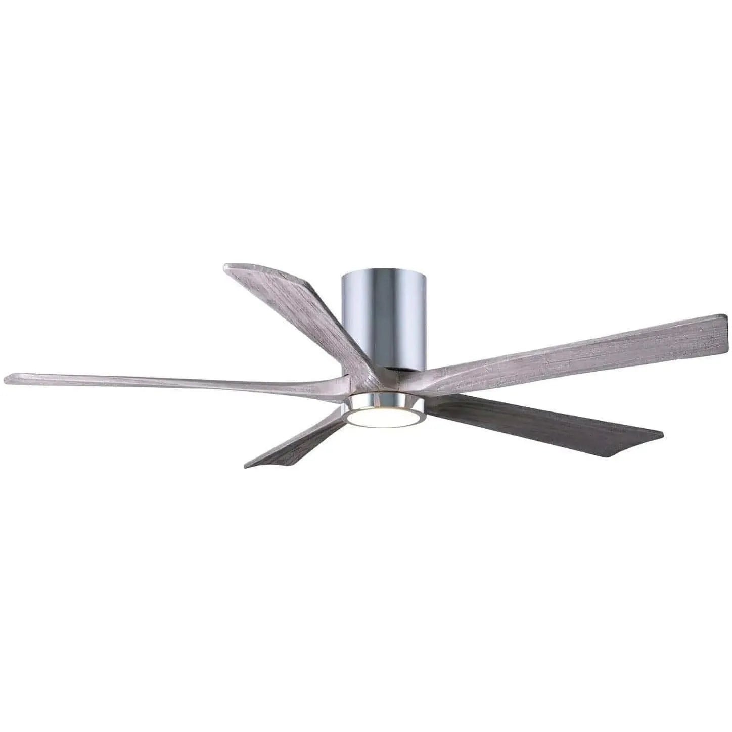 Matthews Fan Company - Irene 5 Hugger Ceiling Fan with Light Kit - IR5HLK-CR-BW-60 | Montreal Lighting & Hardware