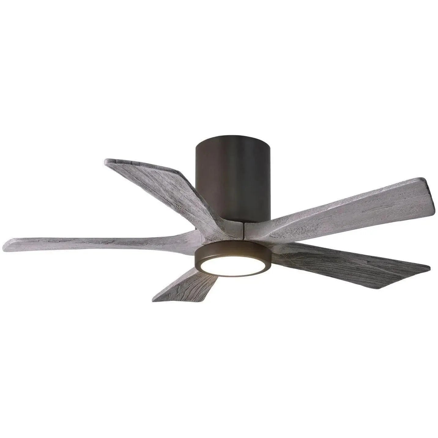Matthews Fan Company - Irene 5 Hugger Ceiling Fan with Light Kit - IR5HLK-TB-BW-42 | Montreal Lighting & Hardware
