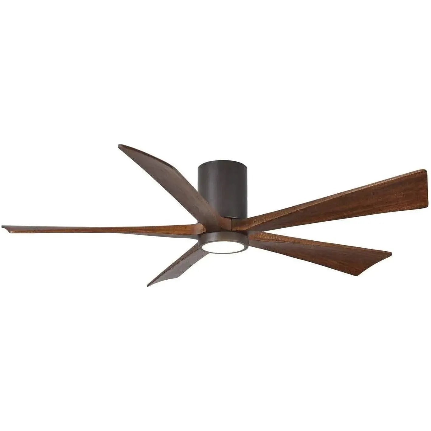 Matthews Fan Company - Irene 5 Hugger Ceiling Fan with Light Kit - IR5HLK-TB-WA-60 | Montreal Lighting & Hardware