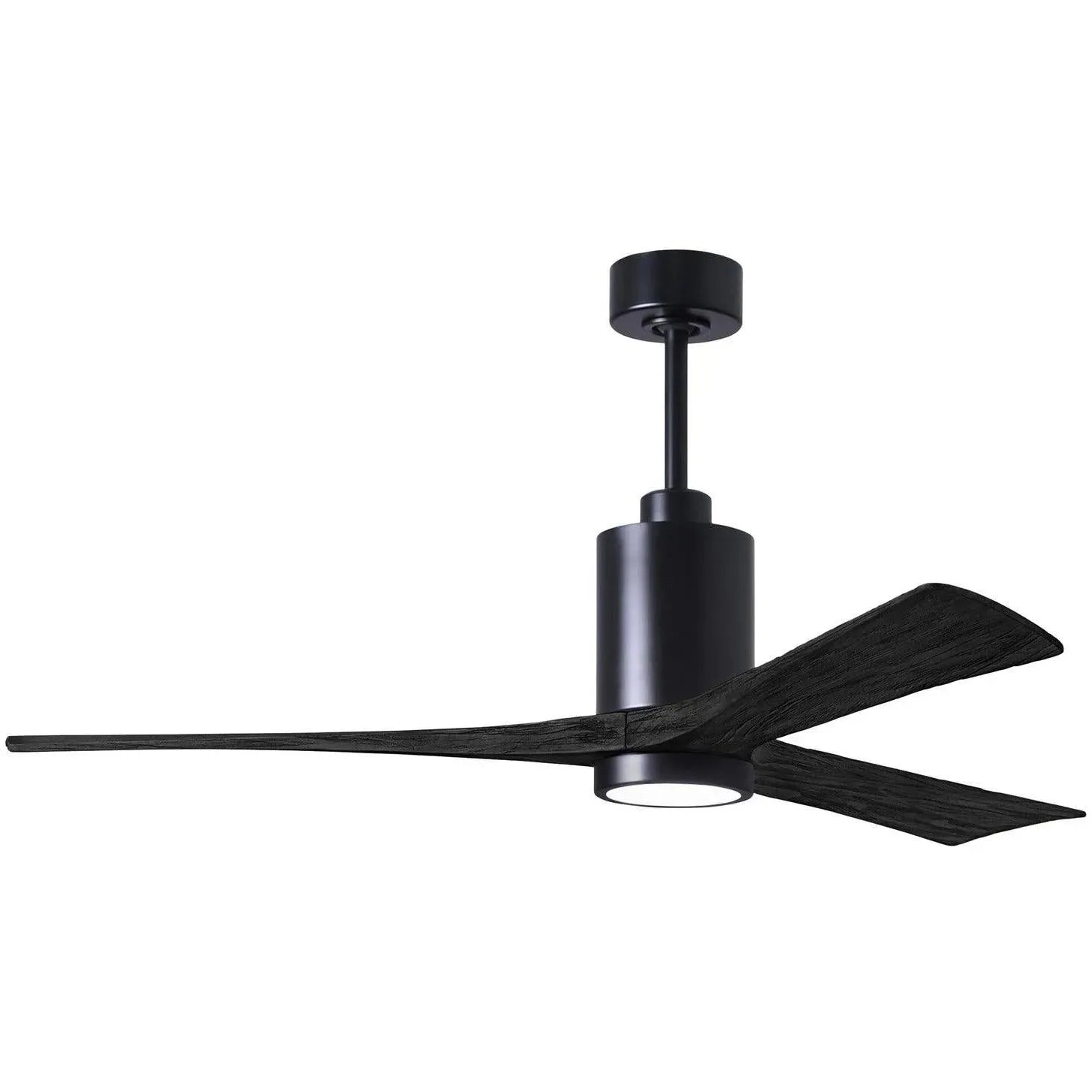 Matthews Fan Company - Patricia 3 Ceiling Fan - PA3-BK-BK-60 | Montreal Lighting & Hardware