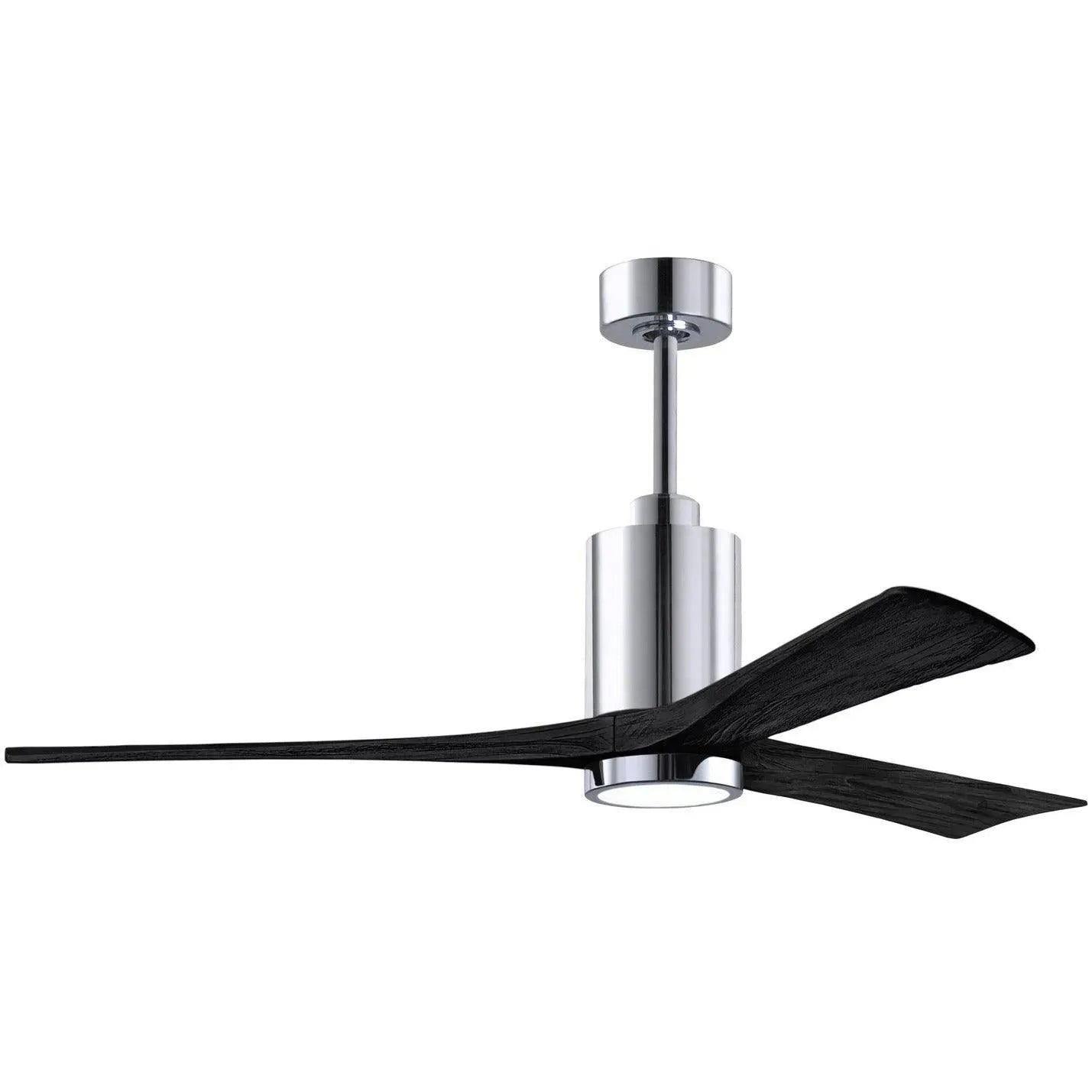 Matthews Fan Company - Patricia 3 Ceiling Fan - PA3-CR-BK-60 | Montreal Lighting & Hardware