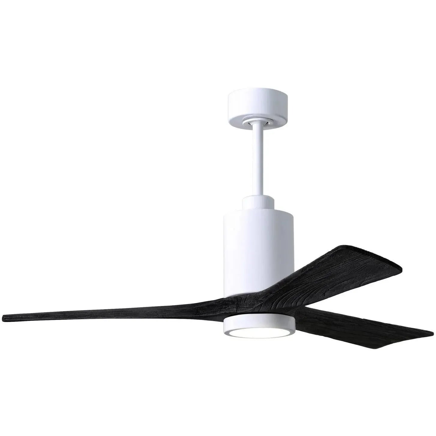 Matthews Fan Company - Patricia 3 Ceiling Fan - PA3-WH-BK-52 | Montreal Lighting & Hardware
