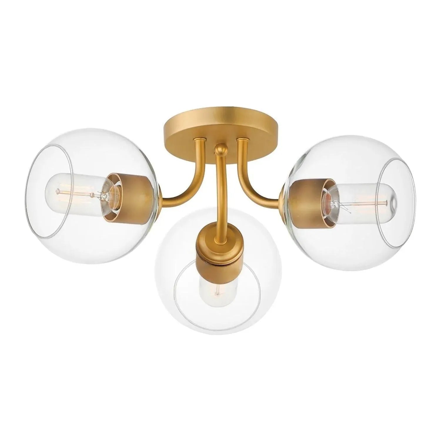 Maxim Lighting - Knox Semi-Flush Mount - 21634CLNAB | Montreal Lighting & Hardware
