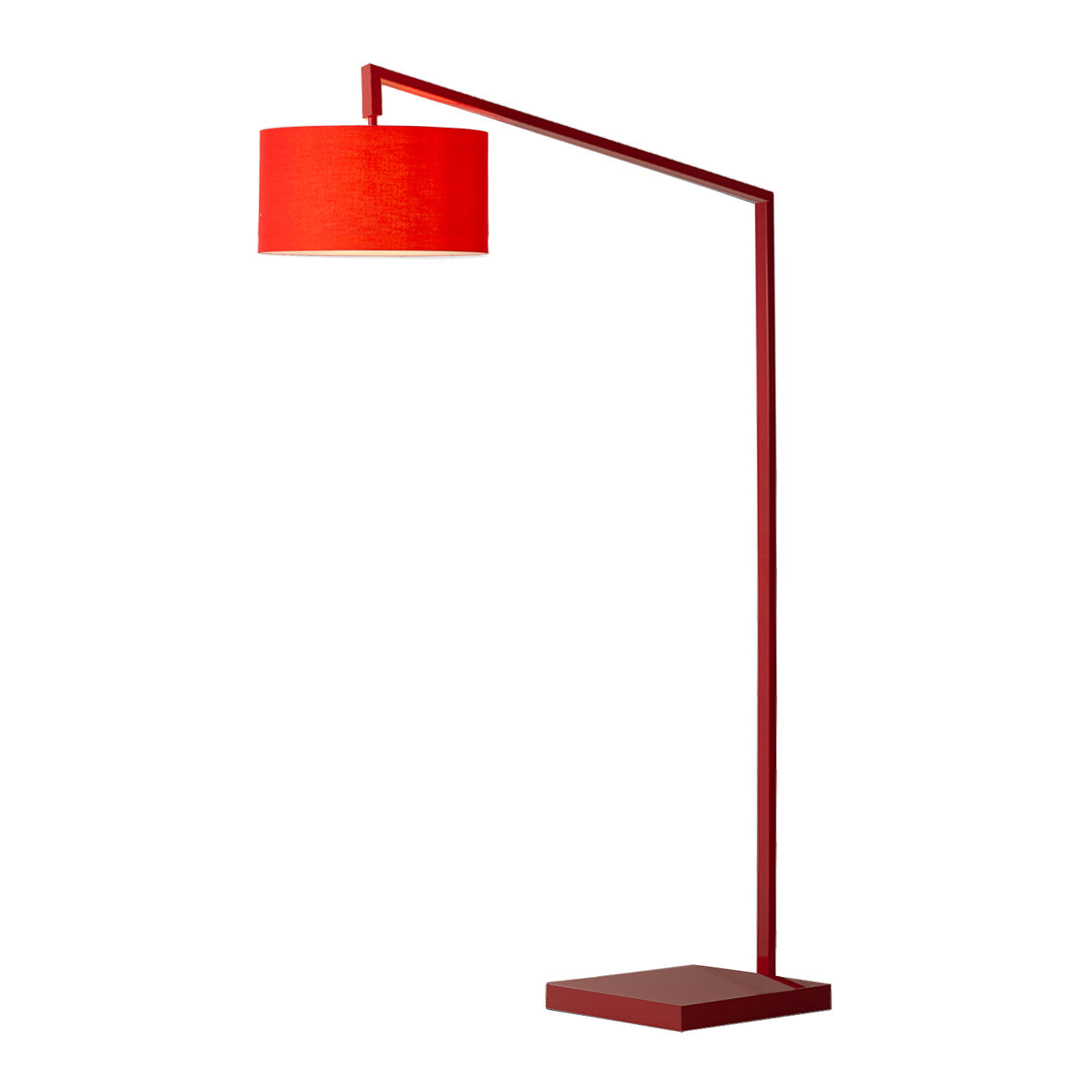Lampe de chevet arc extensible à 1 lumière Nova of California 2110924RED, noir mat