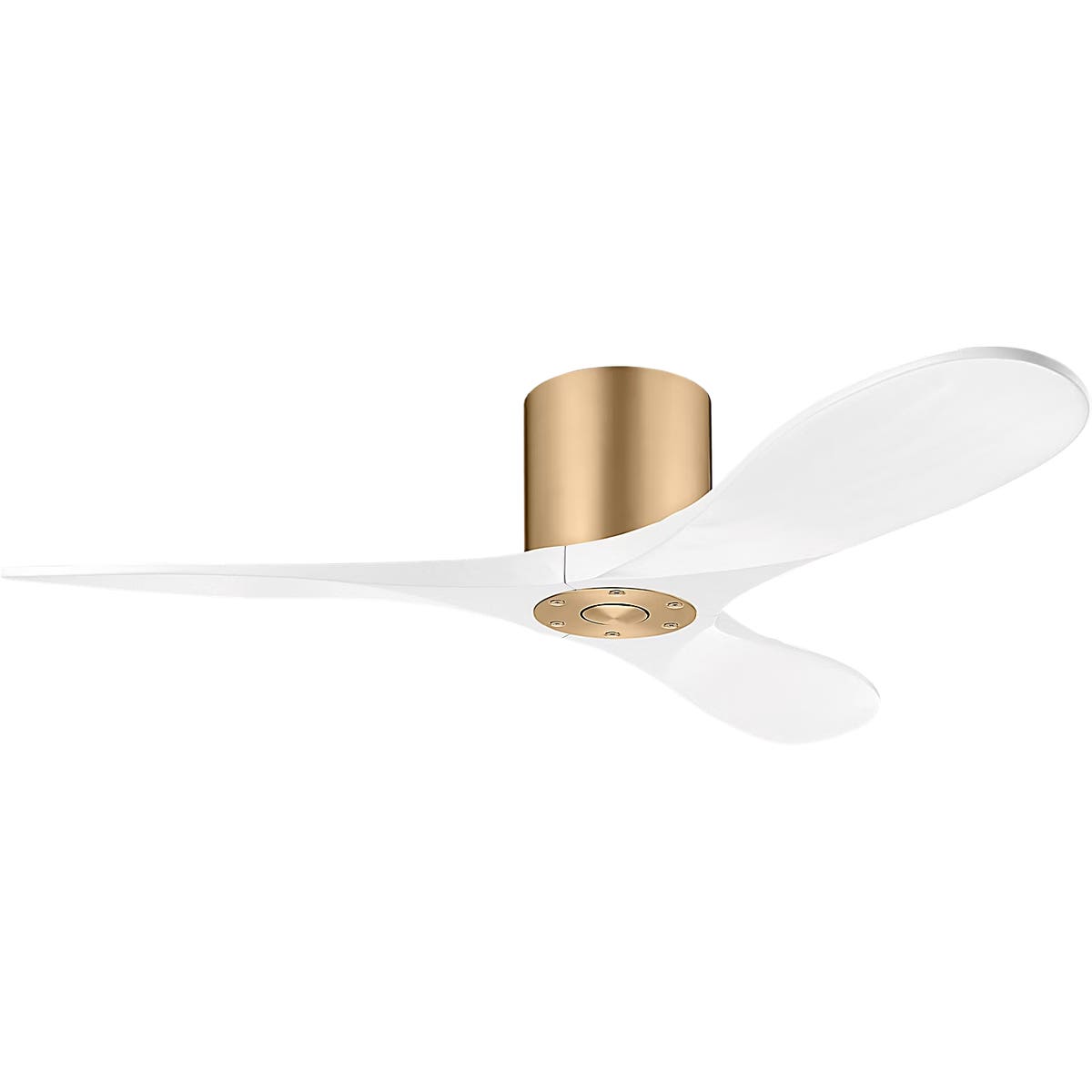 Confort visuel Ventilateur Collection 3MAVHSM44BBSRZW Maverick Smart 44" Hugger Ceiling Ventilateur en laiton bruni