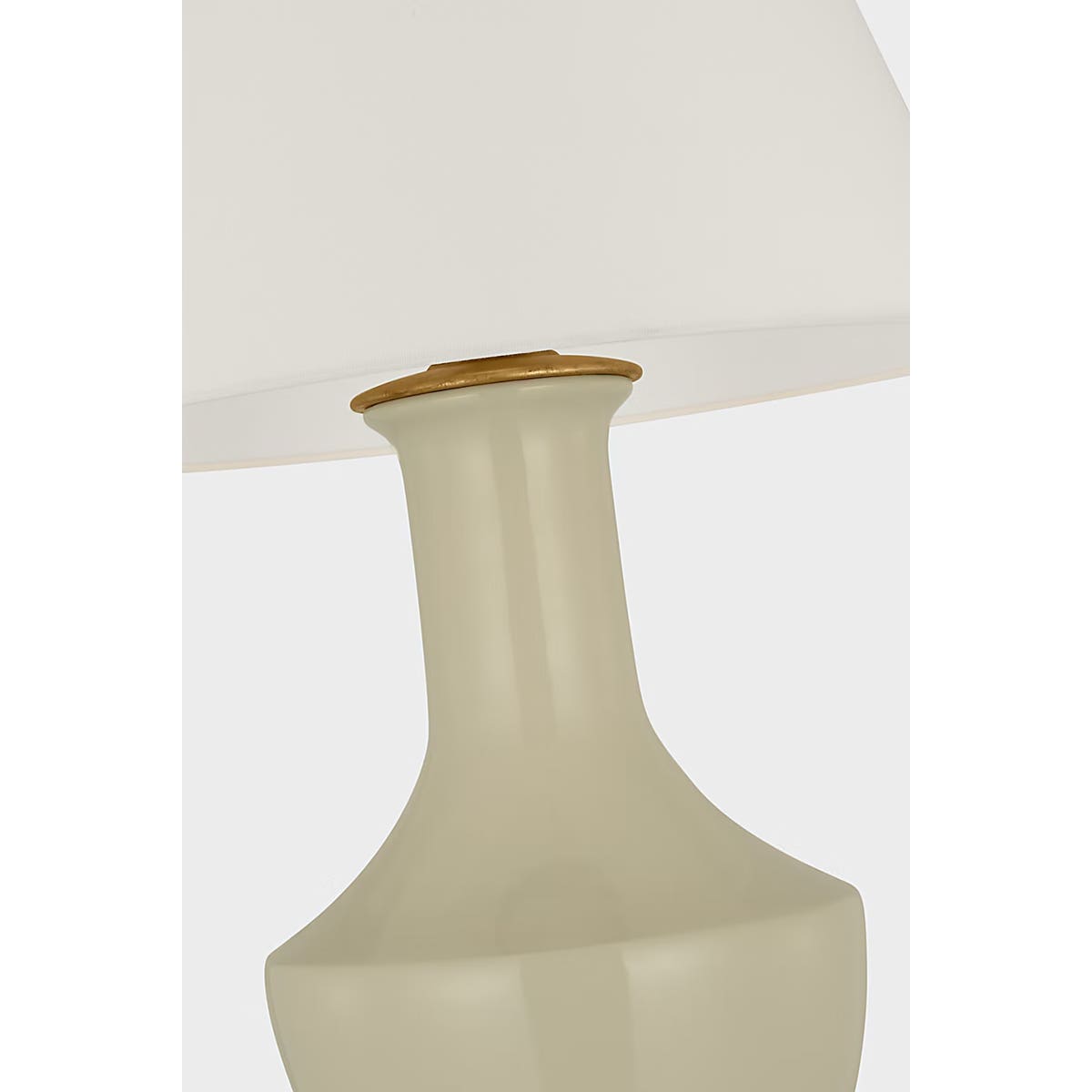 Visual Comfort Signature Collection CHA 8661ICO-L-CL Lambay Cordless Table Lamp in Coconut Porcelain, detail view