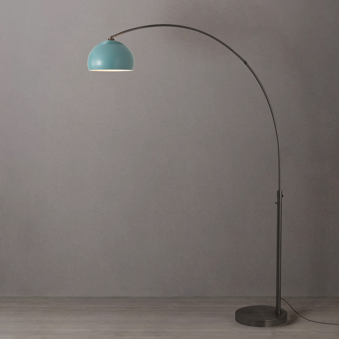 Lampe à arc flottante Nova of California 2113826BL à une lumière en nickel noir (6BL)