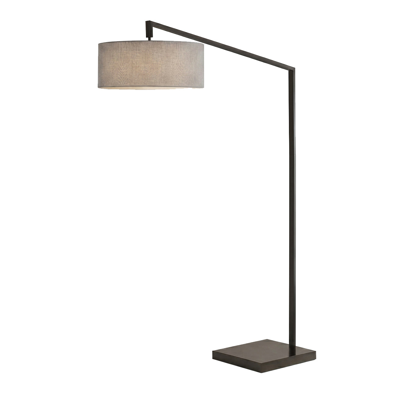 Lampe de chevet arquée extensible à une lumière Nova of California 2110924CG, noir mat