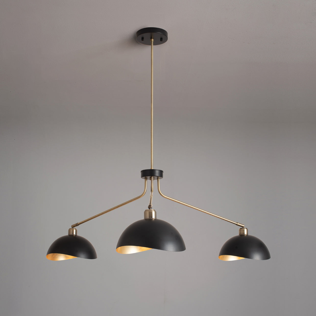 Nova of California 3411017WB Luna Bella 3-Light Suspendu en laiton vieilli