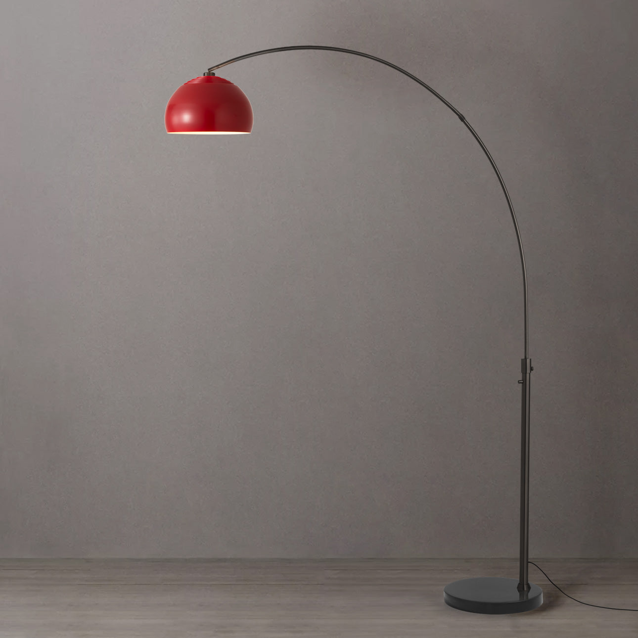 Nova of California 2113820CR Float 1-Light Arc Lamp in Black Nickel / Black (0CR)