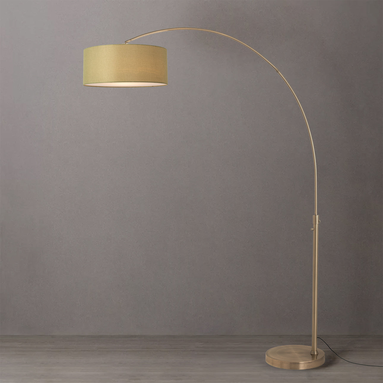 Nova of California 2110824AV Float 1-Light Arc Lamp in Weathered Brass