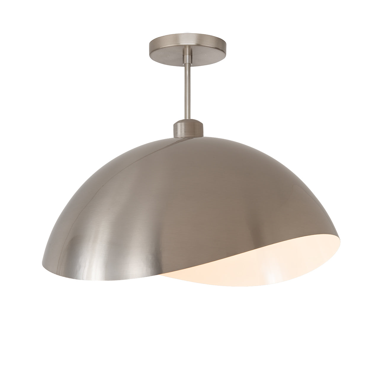 Nova de Californie 2114844SN Luna Bella Semi-Plafonnier en nickel satiné