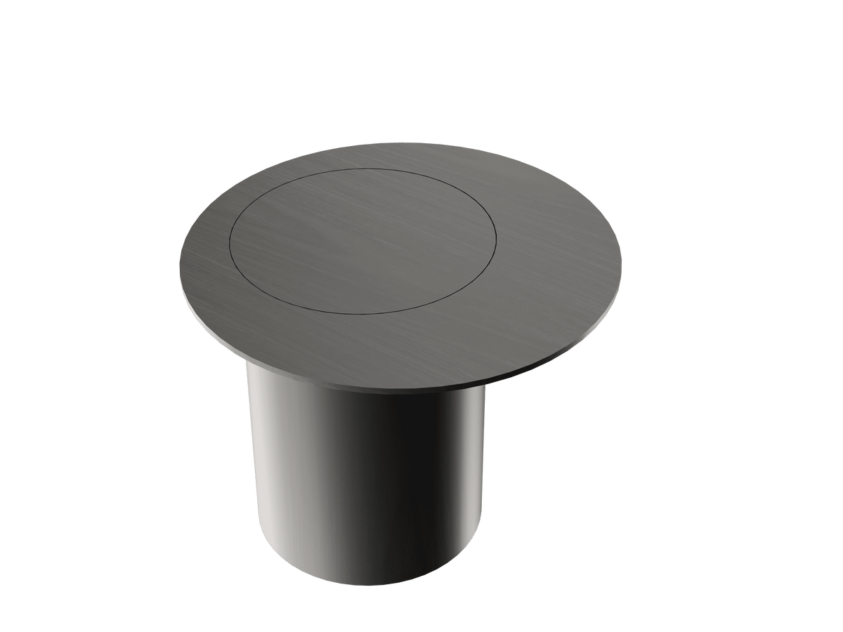 Accord Lighting F1044.44 Cylindrical Accord Side Table in Charcoal