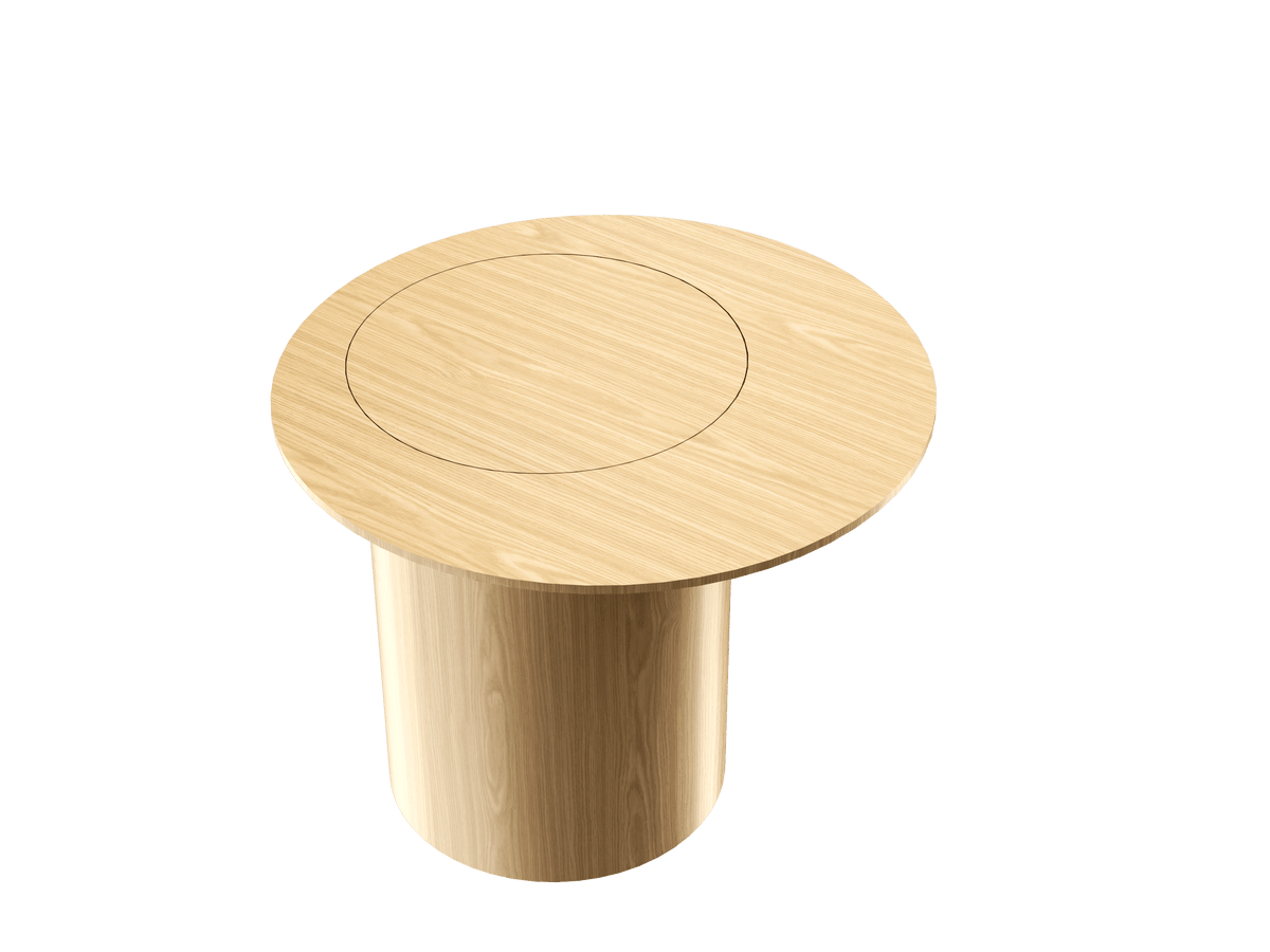 Accord Lighting F1044.45 Cylindrical Accord Side Table in Sand
