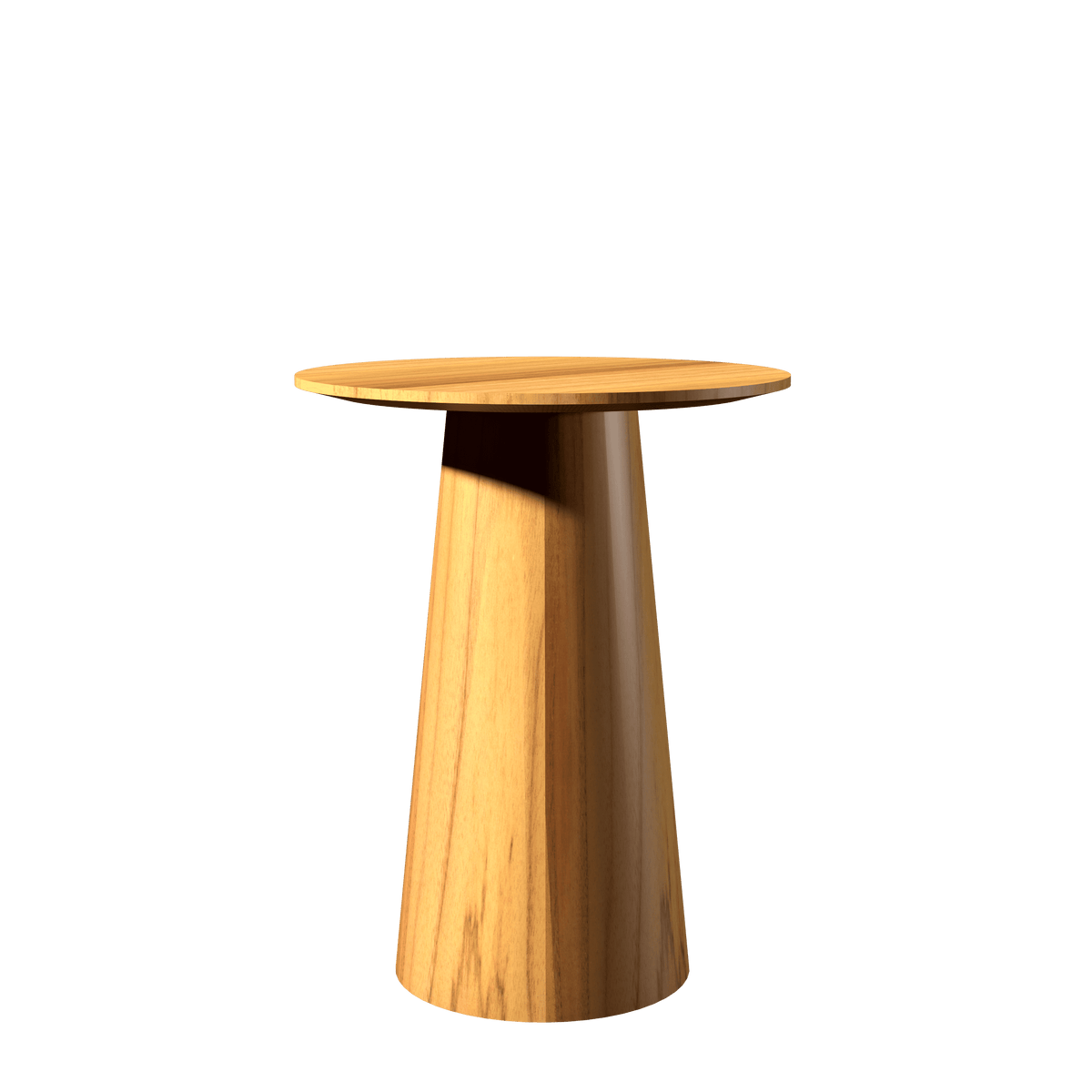 Accord Lighting F1052.12 Conic Accord Side Table Flat Top in Teak