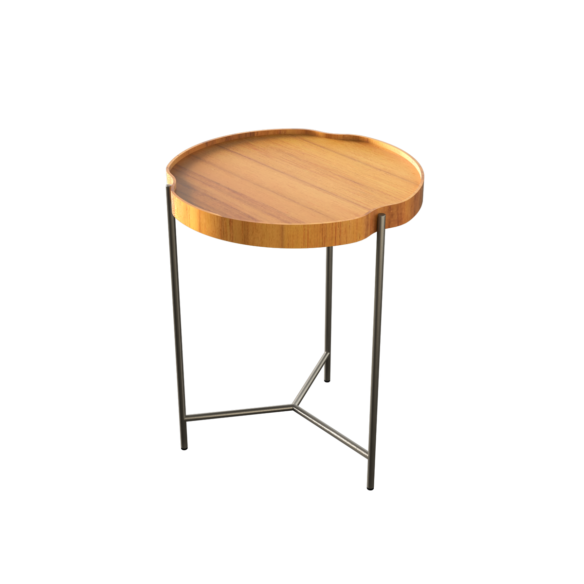 Accord Lighting F1006.12 Flow Accord Side Table in Teak