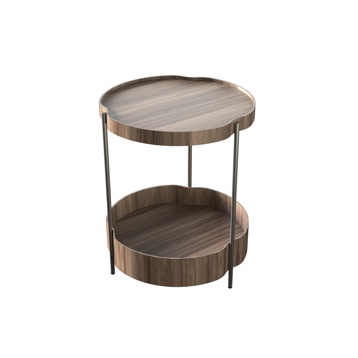 Accord Lighting F1007.18 Flow Accord Side Table in American Walnut
