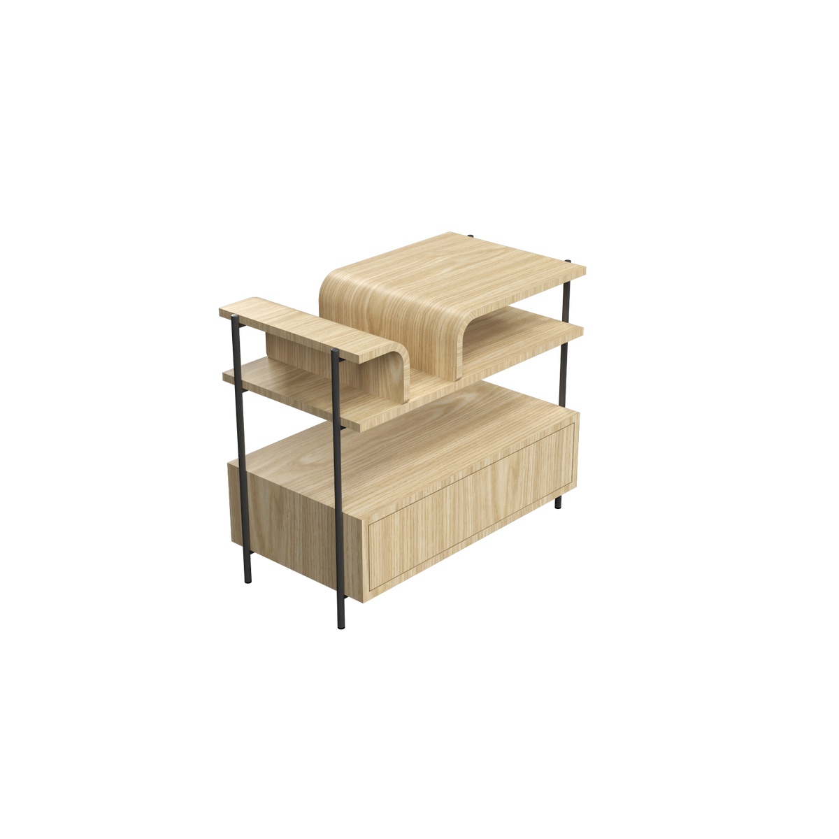 Accord Lighting F1029.45 Cascade Accord Bedside Table in Sand