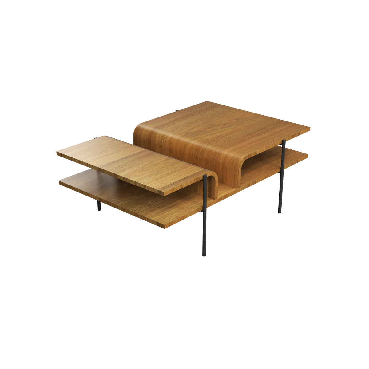 Accord Lighting F1025.09 Cascade Accord Coffee Table in Louro Freijo