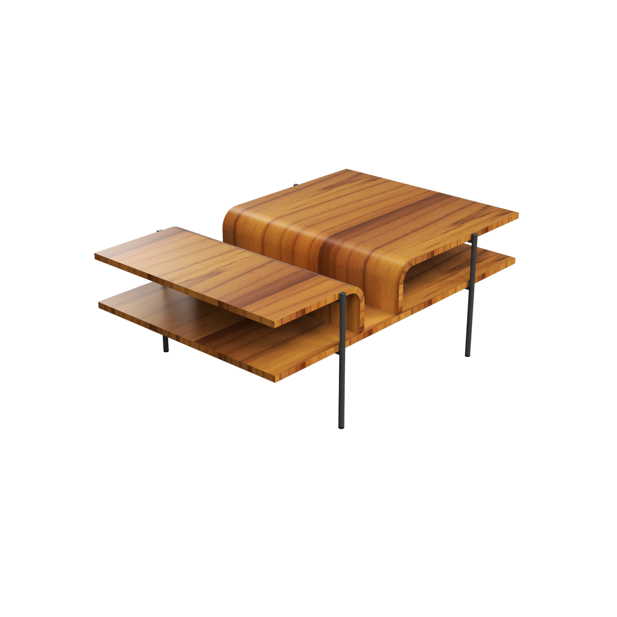 Accord Lighting F1025.12 Cascade Accord Coffee Table in Teak