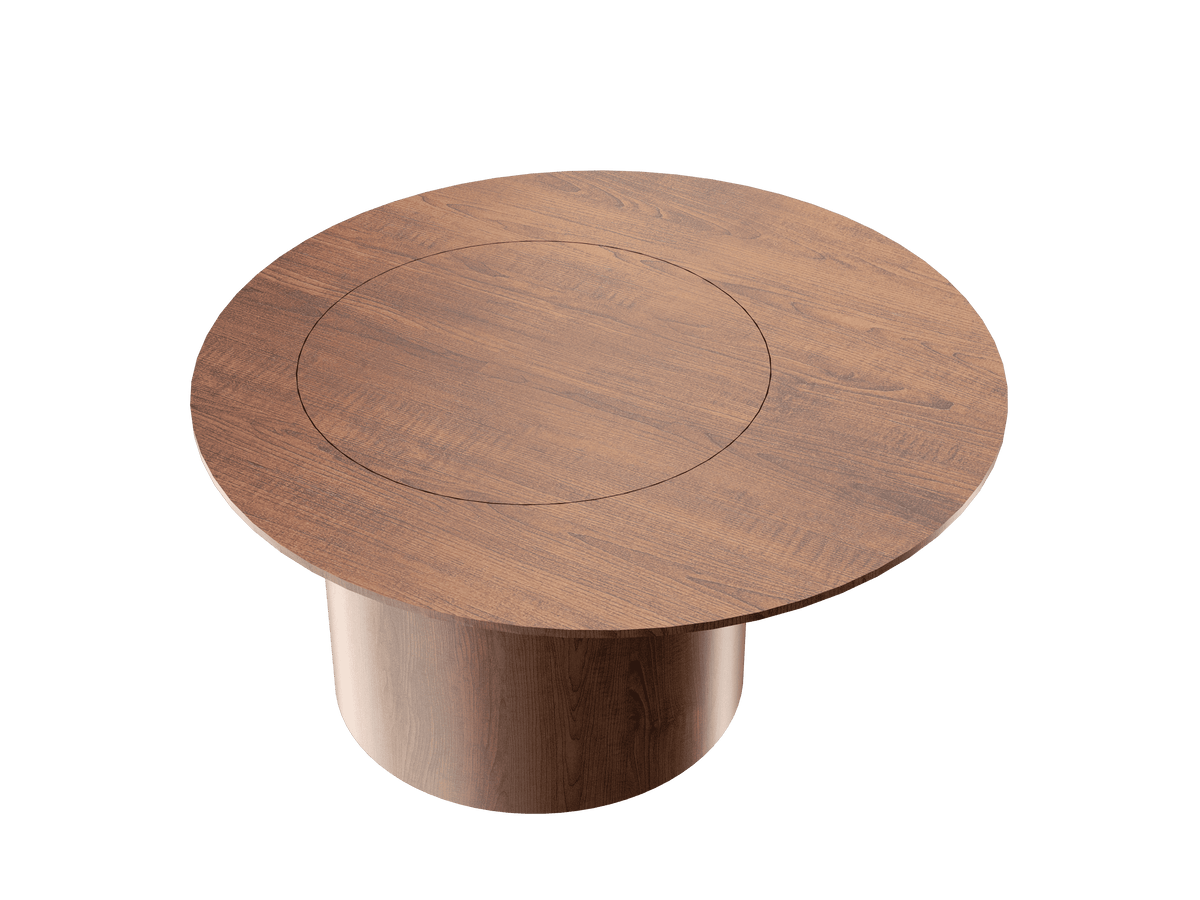 Accord Lighting F1045.06 Cylindrical Accord Coffee Table in Imbuia