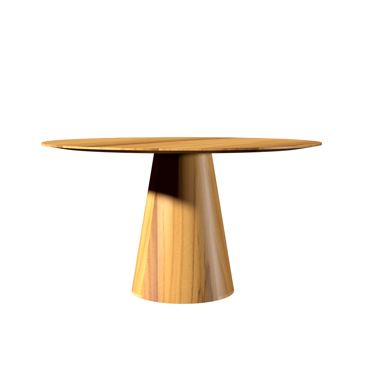 Table de salle à manger Accord Lighting F1056.12 Conic Accord, plateau plat en teck