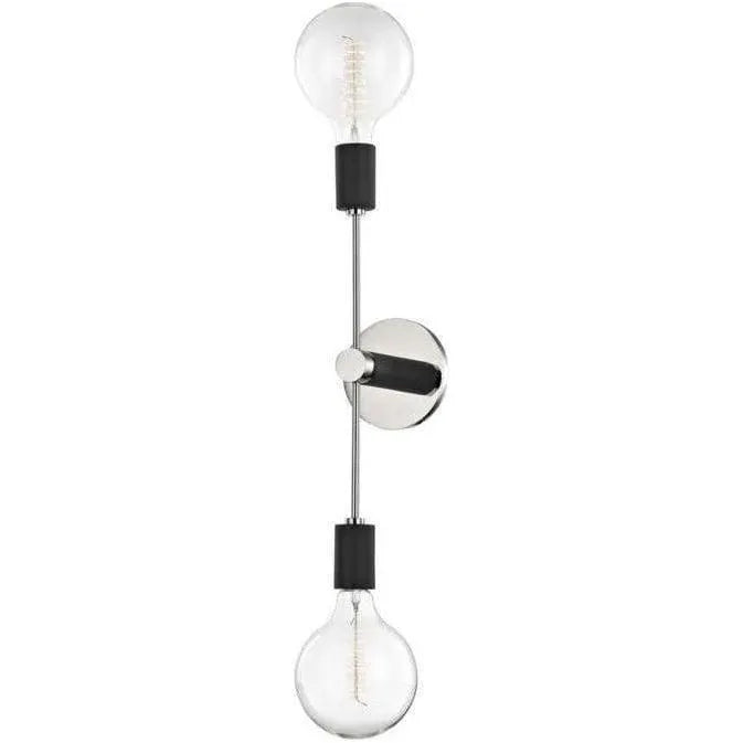 Mitzi - Astrid Wall Sconce - H178102-PN/BK | Montreal Lighting & Hardware