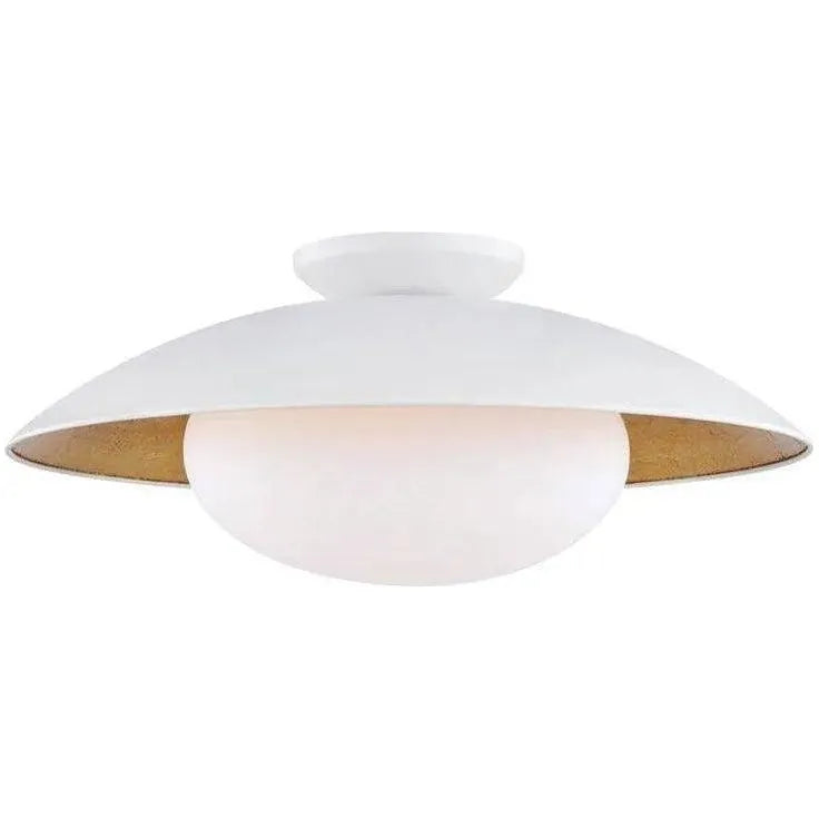 Mitzi - Cadence Semi Flush Mount - H368601L-WH/GL | Montreal Lighting & Hardware