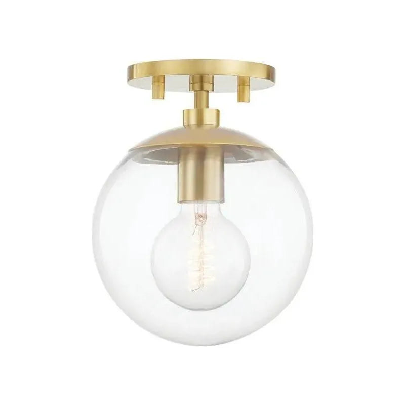 Mitzi - Meadow Semi Flush Mount - H503605-AGB | Montreal Lighting & Hardware
