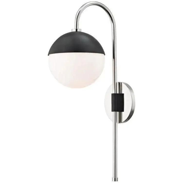 Mitzi - Renee Plug-In Wall Sconce - HL249101-PN/BK | Montreal Lighting & Hardware
