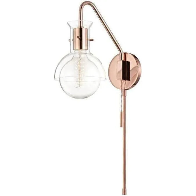 Mitzi - Riley Plug-In Glass Wall Sconce - HL111101G-POC | Montreal Lighting & Hardware