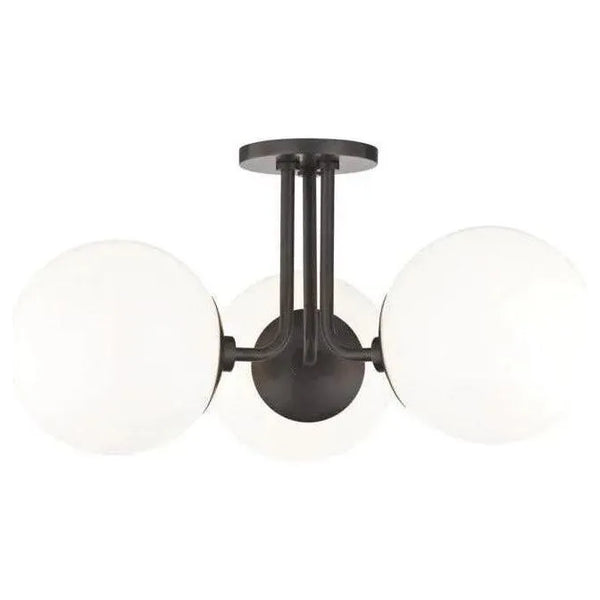 Stella Triple Semi Flush Mount | Mitzi - Montreal Lighting & Hardware