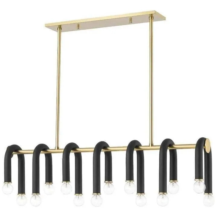 Mitzi - Whit Island Pendant - H382914-AGB/BK | Montreal Lighting & Hardware