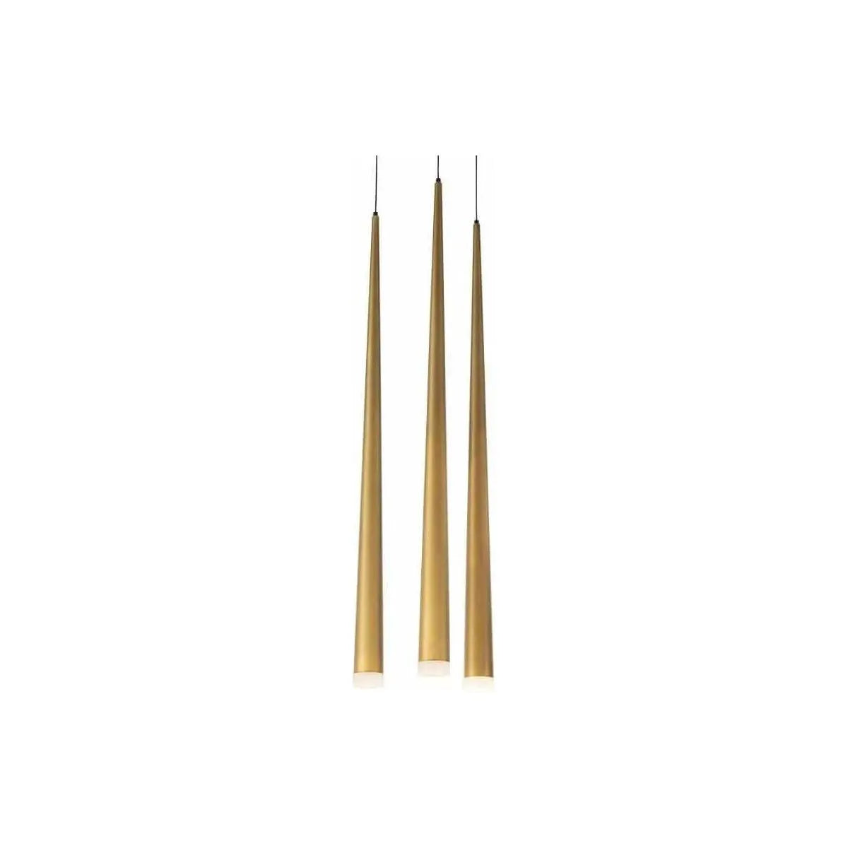 Modern Forms - Cascade LED Crystal Multi-Light Pendant, 3-Light - PD-41703R-AB | Montreal Lighting & Hardware