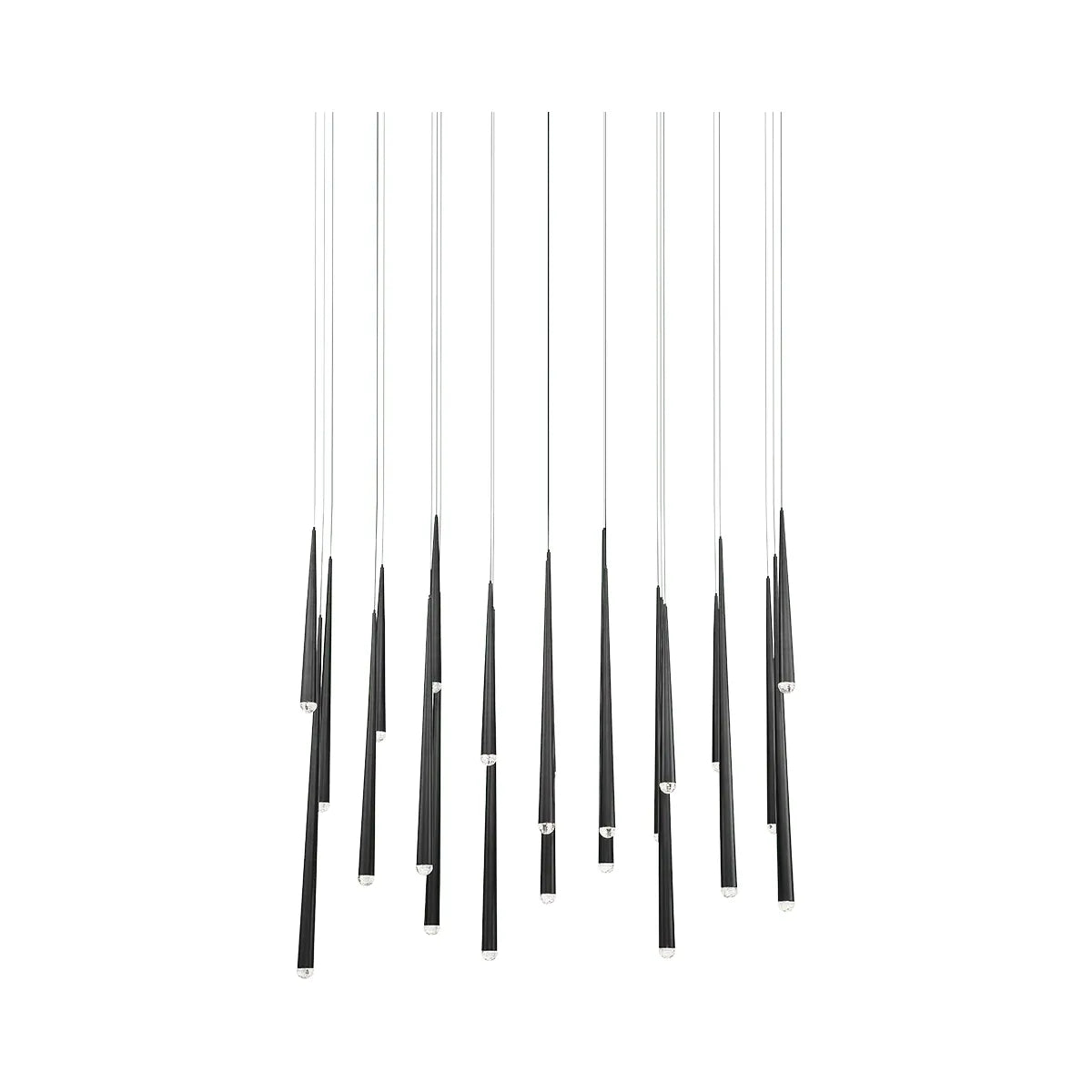 Modern Forms - Cascade LED Linear Pendant - PD-41814L-BK | Montreal Lighting & Hardware
