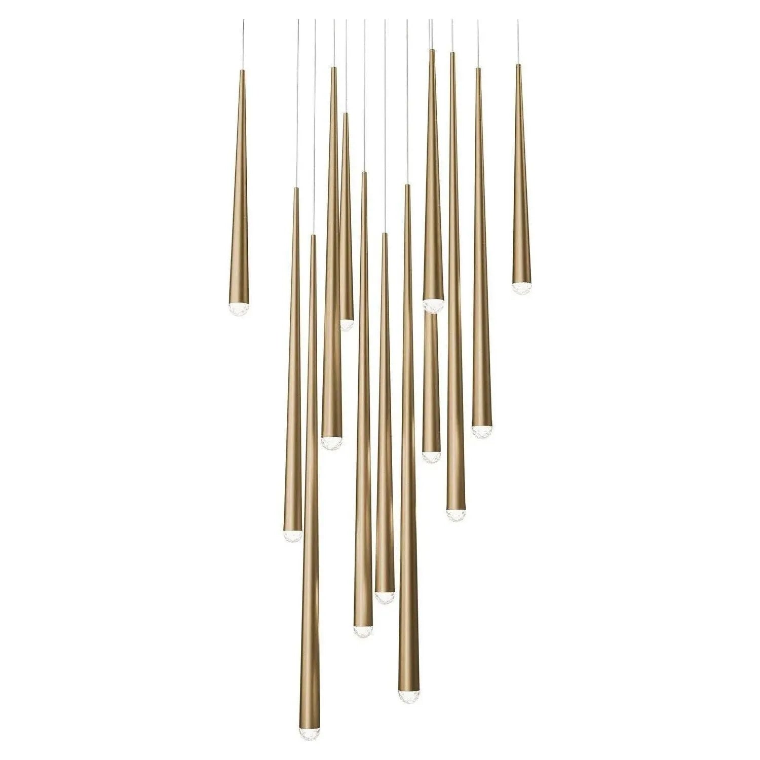 Modern Forms - Cascade LED Multi Light Pendant - PD-41713S-AB | Montreal Lighting & Hardware