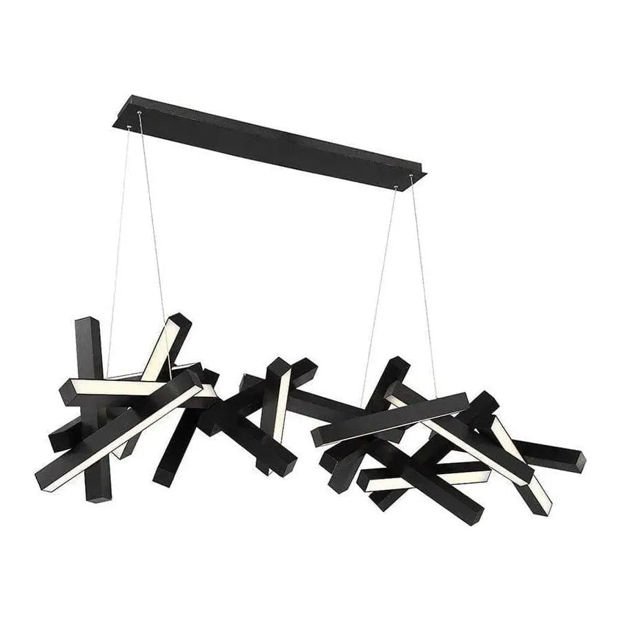 Modern Forms - Chaos LED Linear Pendant - PD-64872-BK | Montreal Lighting & Hardware